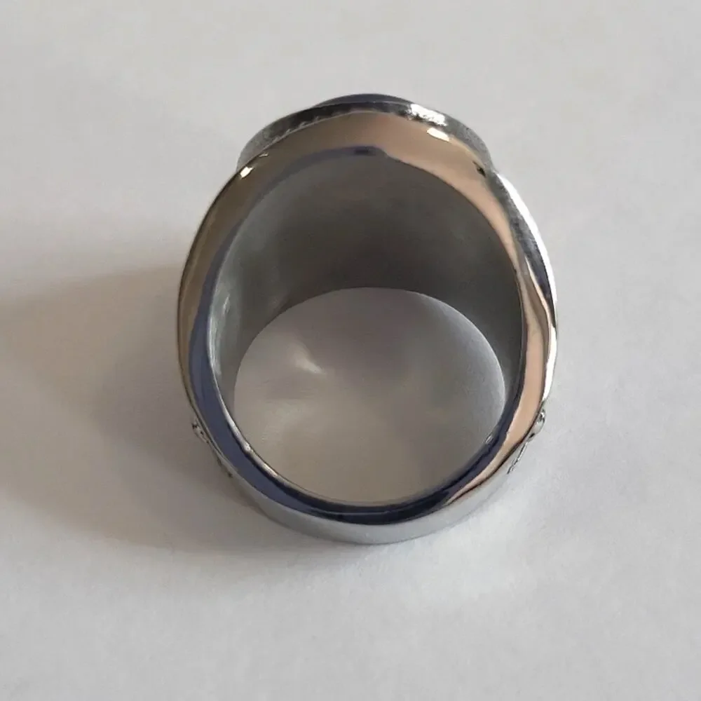 Lapis Lazuli Natural Gemstone Handmade Men's Ring Size 9 NWT